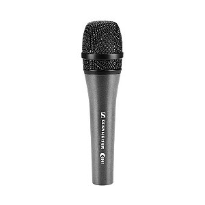 Microfone Super Cardioide Dinâmico Sennheiser E845 Preto